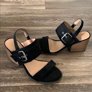 Black platform heels